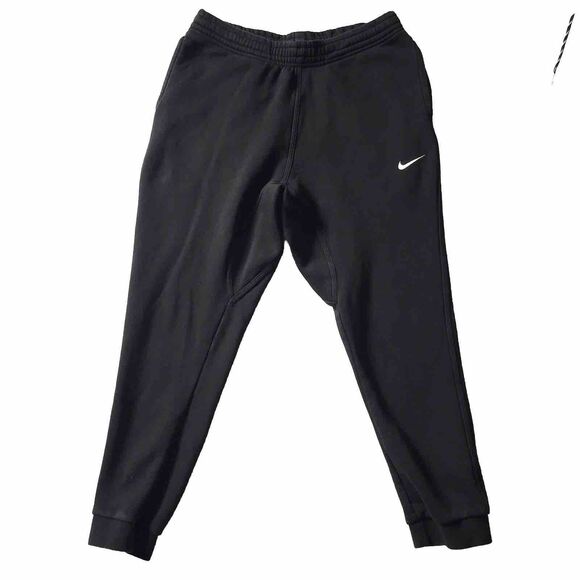Nike Sweatpants Sportswear Club Fleece Mens L Black Joggers  Athletic 716830-010 - Picture 1 of 9